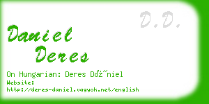 daniel deres business card